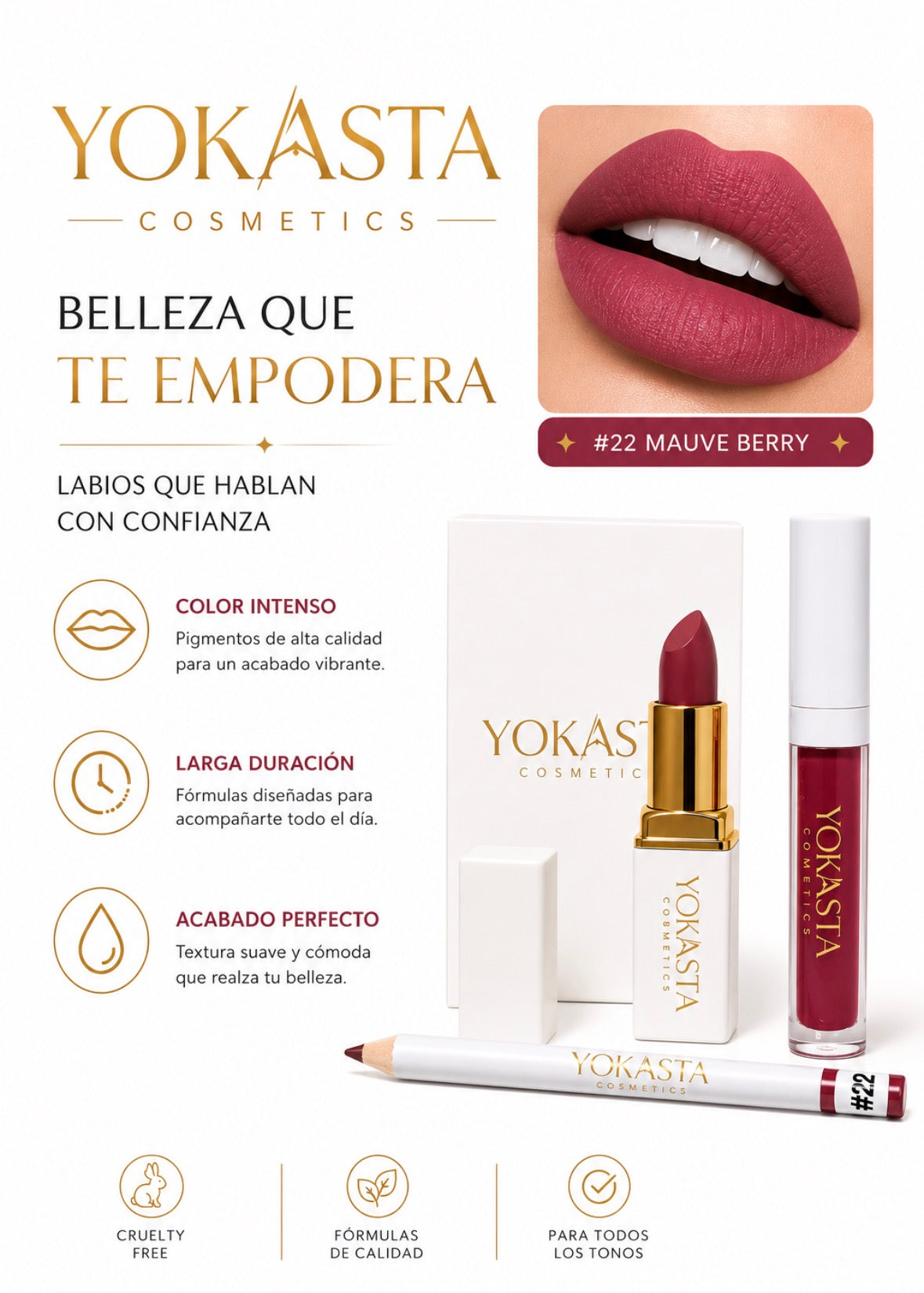Lip Kit Yokasta cosmetics