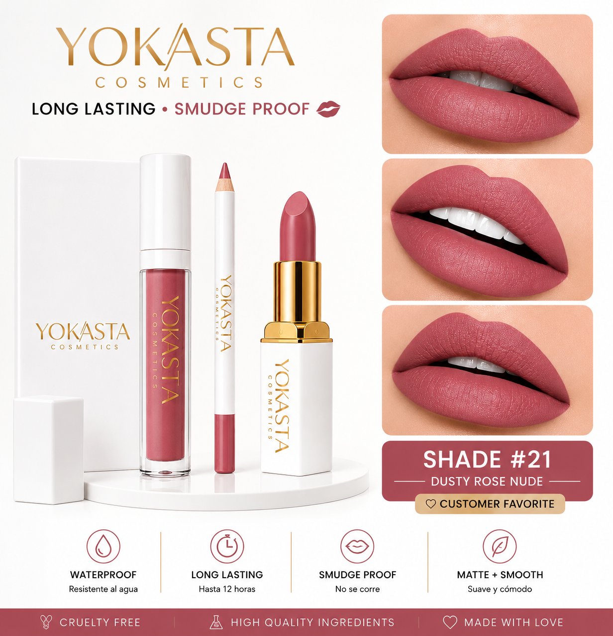 Lip Kit  Yokasta cosmetics