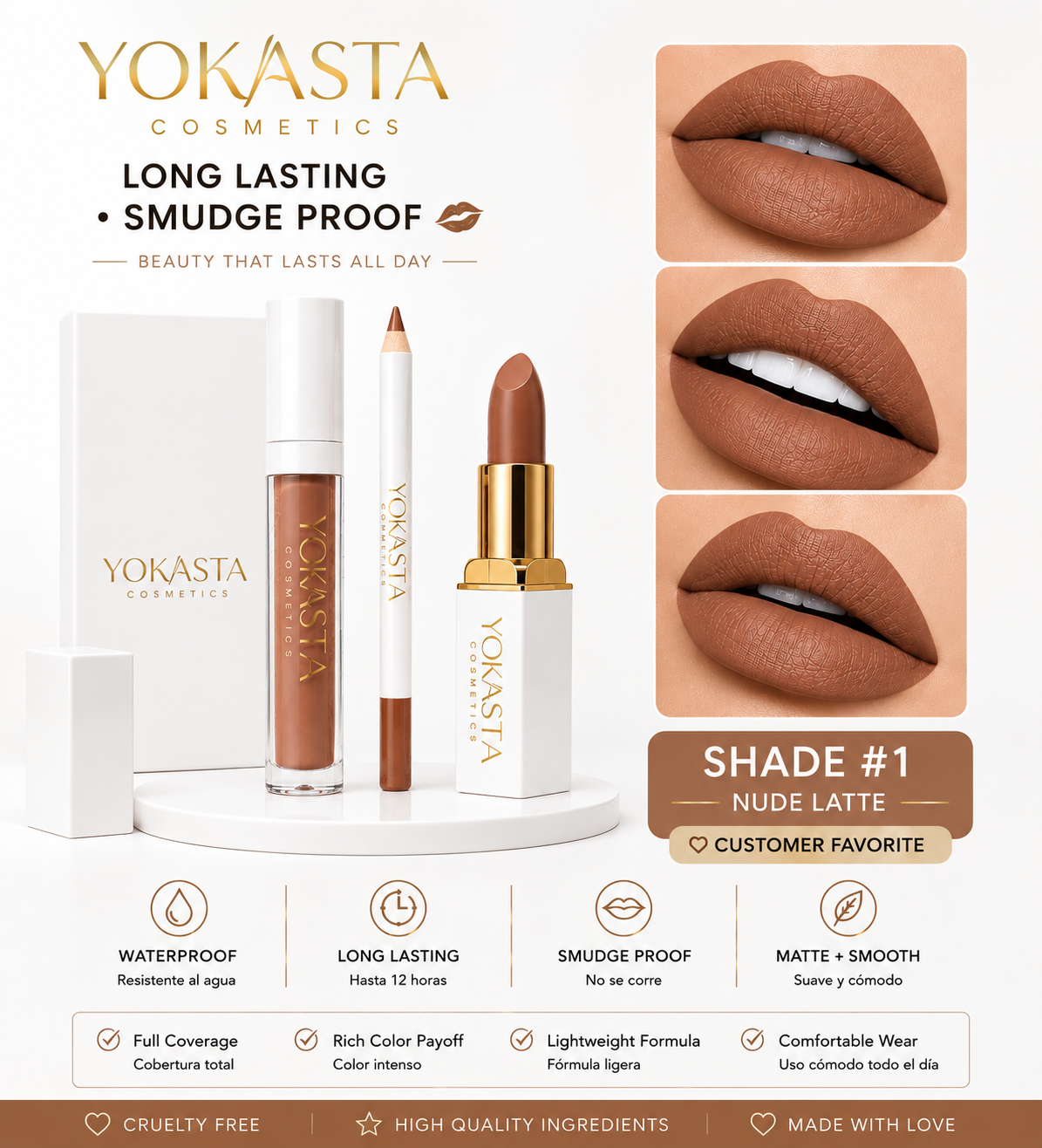 Lip Kit  Yokasta cosmetics