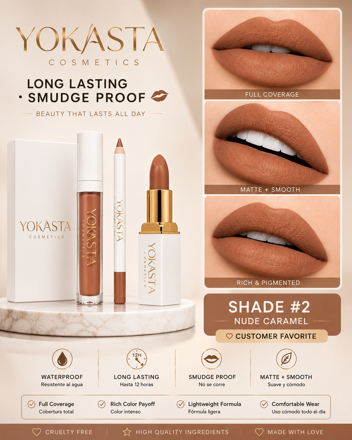 Lip Kit Birthday Limited Edition Yokasta cosmetics