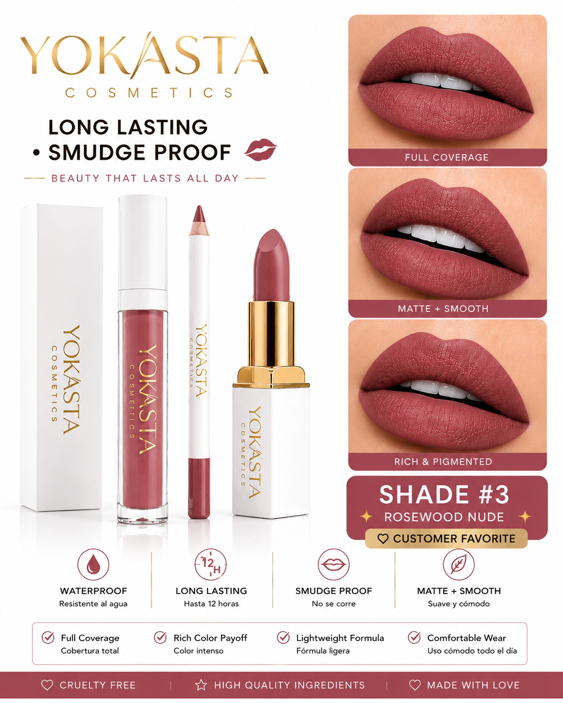 Lip Kit  Yokasta cosmetics
