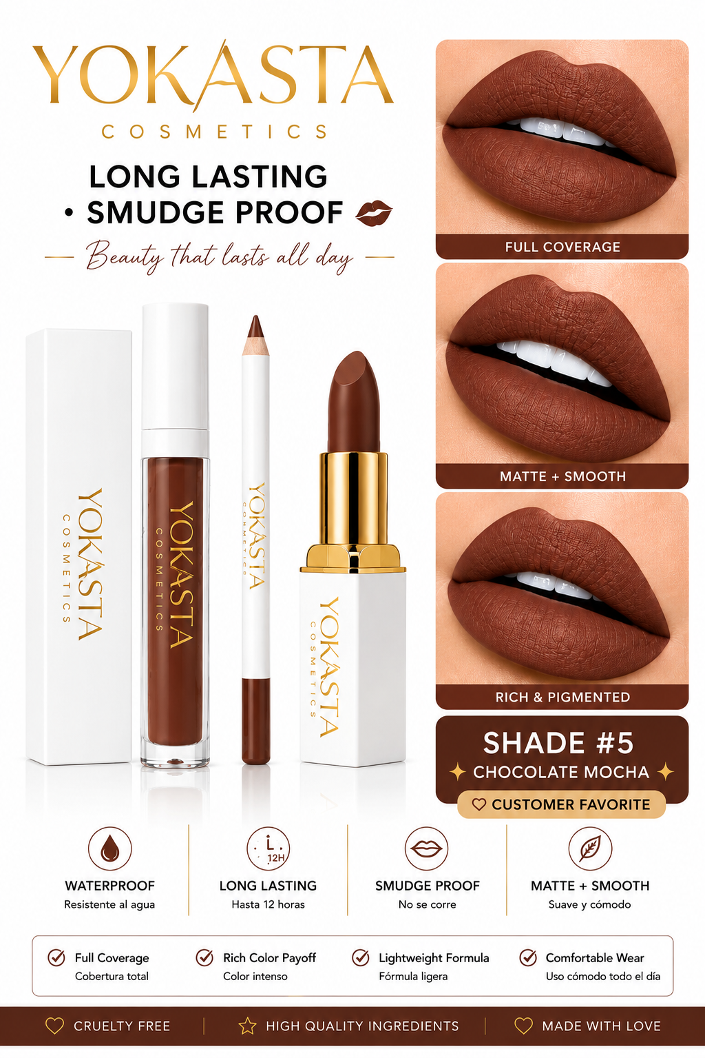Lip Kit  Yokasta cosmetics