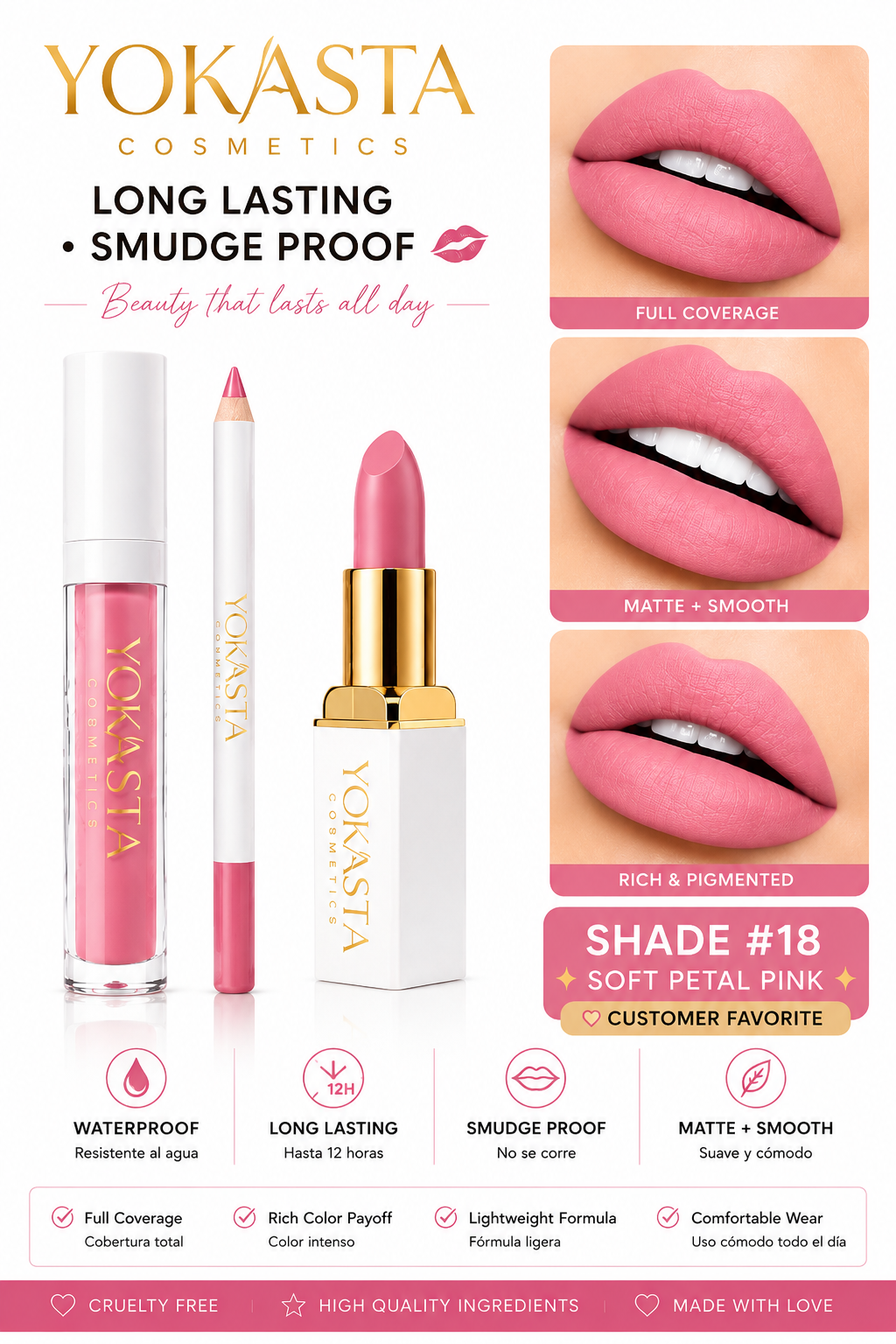 Lip Kit  Yokasta cosmetics