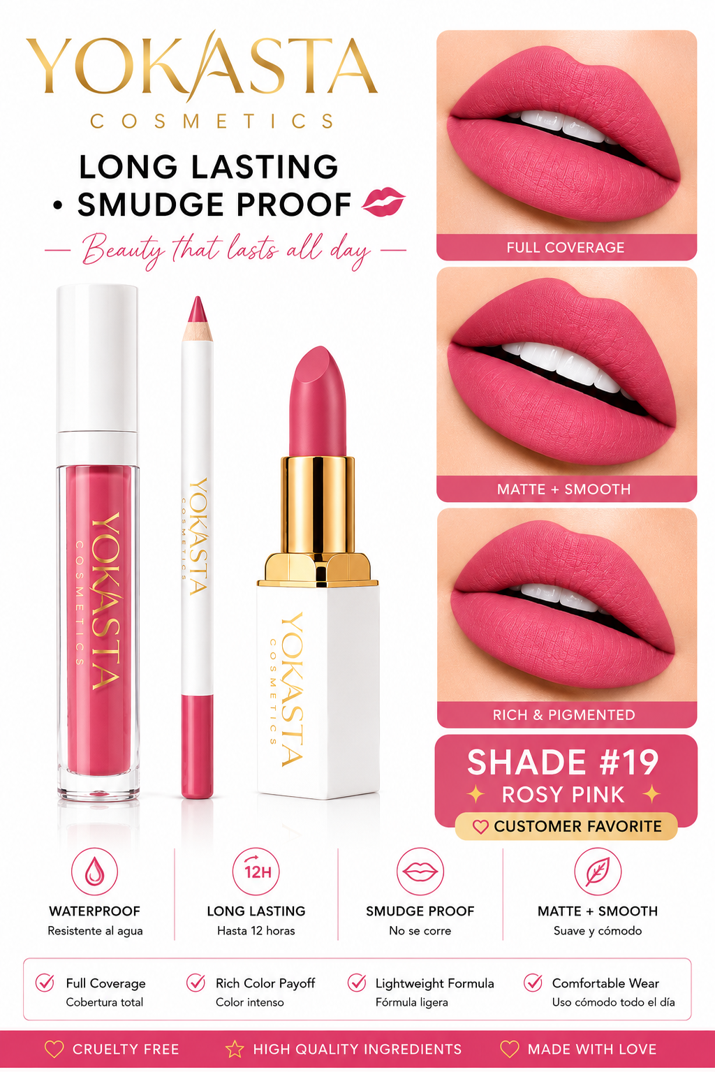 Lip Kit  Yokasta cosmetics