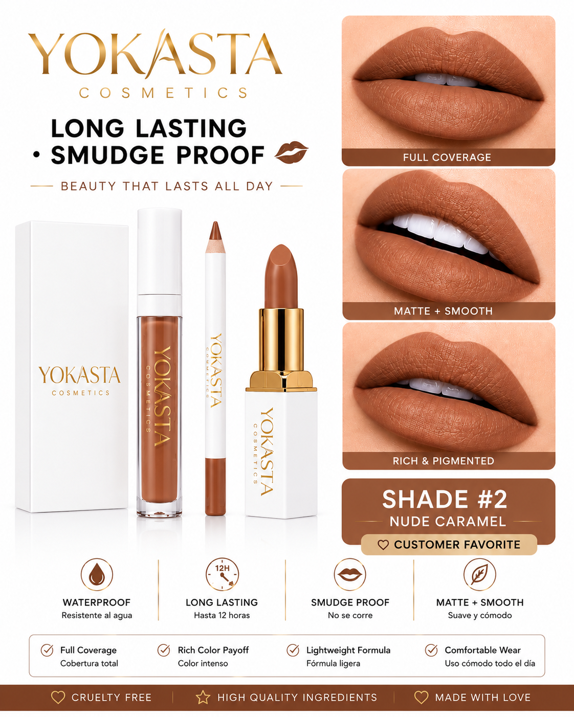 Lip Kit  Yokasta cosmetics